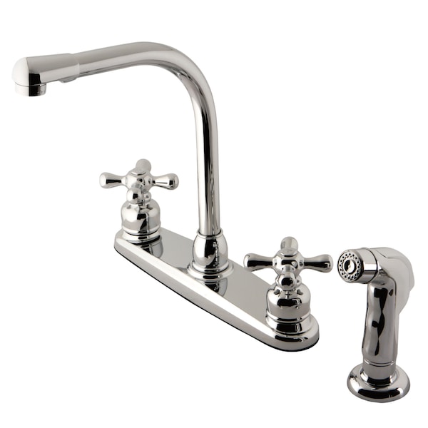 Victorian Centerset Kitchen Faucet, Chrome